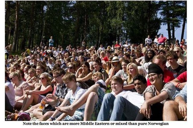 Pamela Geller has since redacted this caption from a blog post about the Oslo youth camp victims, seen here in an AP photo a day before the bloodbath.